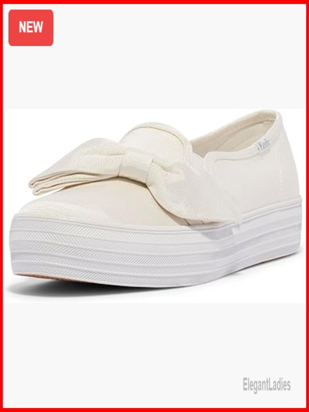 Women's Triple Decker Sneakers with Floral Appliques and Platform